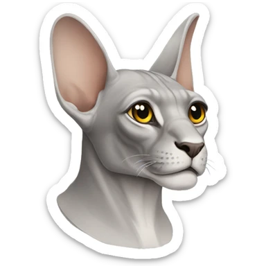 grey sphinx sticker