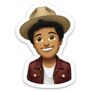 Bruno mars sticker