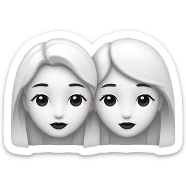 Dalla bianca e nera sticker