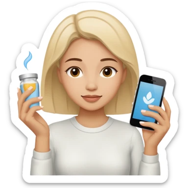 Perempuan lagi selfcare (tapi yang lebih ketutup) sticker