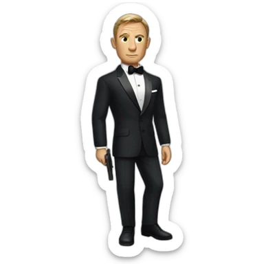 james bond daniel craig sticker
