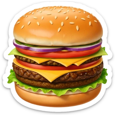 Crabby patty sticker