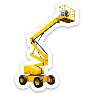 Boom lift sticker
