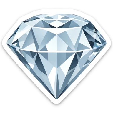 blue backround with a large white square that is rotated approximately 45 degrees, so it looks like a diamond shape instead of a normal square. sticker