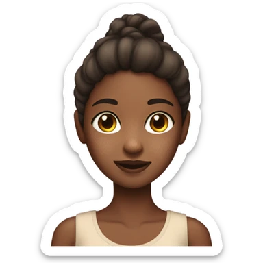Girl with hyperpigmentation sticker