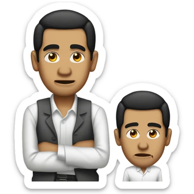joko widodo with hand folded sorry emoji sticker