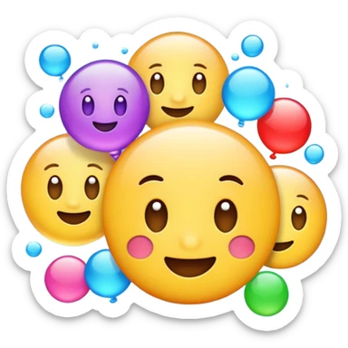 It should say NFAR. It's a term we use at work when advising that a ticket should now be closed and "No Further Action is Required." I want it to look as unprofessional and fun as possible but still with the 4 letters being very readable as an emoji sticker