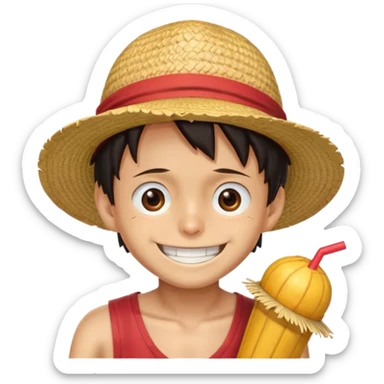 J’aimerais que tu me crées un emoji sur Monkeydi Luffy sticker