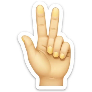 backhand index finger pointing up, neutral yellow skin tone sticker