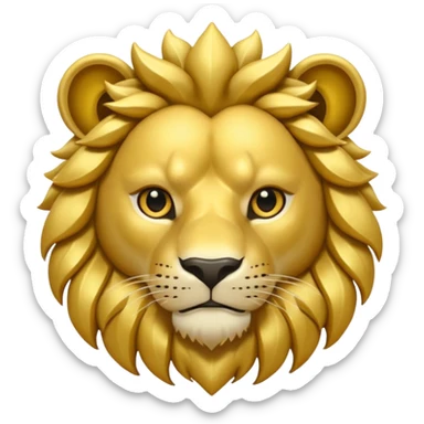 Un león picando el ojo sticker