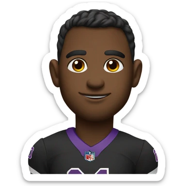 Poop emoji in panthers jersey sticker