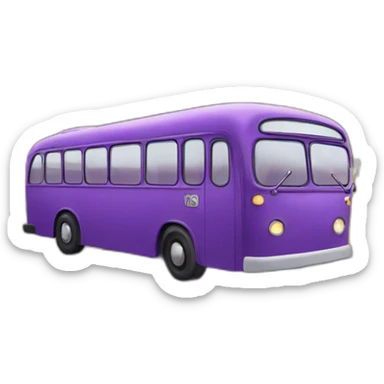 Purple bus sticker