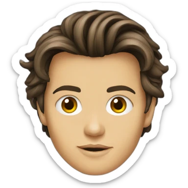 young Johnny Depp  sticker