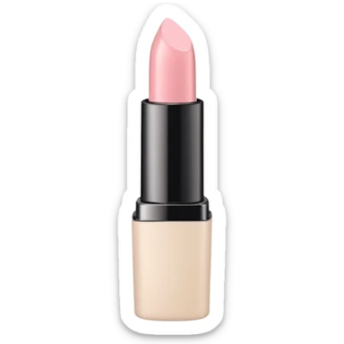 pastel beige and pink palette, lipstick mark on rim, soft grain texture, minimal flat design, no background, cozy pinterest vibe sticker