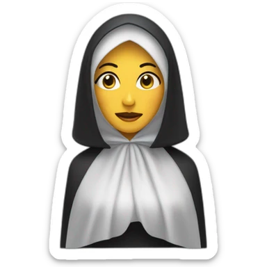 Widow with a veil sticker