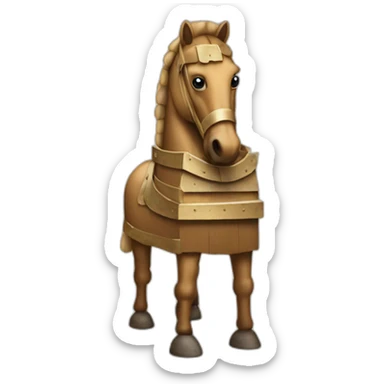 trojan horse sticker