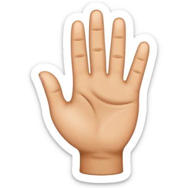 Mirror of this emoji👌. Left hand ok emoji sticker