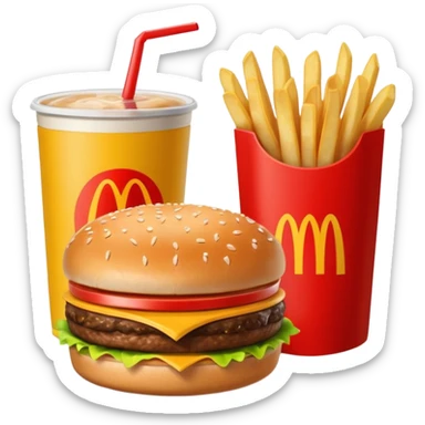 1990’s McDonald’s meal sticker
