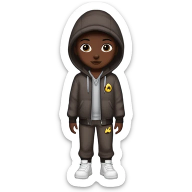 cool street outfit with dark night sticker