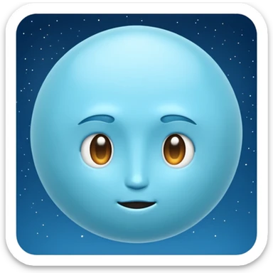 Can you make me an emoji of a blue planet? URANUS sticker