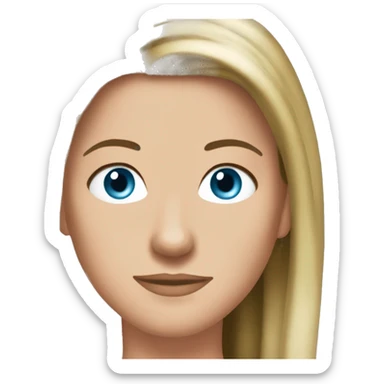 Rachel Green friends light blue eyes sticker