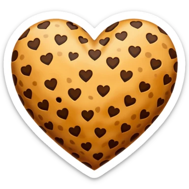 cheetah print heart sticker