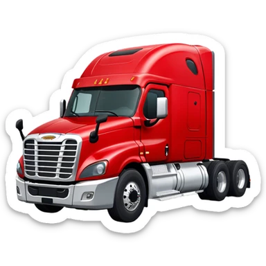 Cattle Truck - Freightliner Cascadia (Model Year: 2021) (Iconic colour: Red) sticker