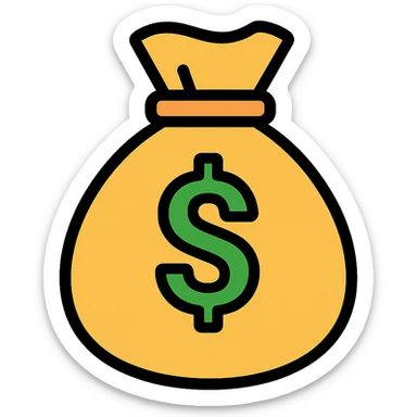 money bag sticker