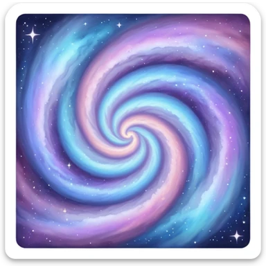 Pastel galaxy nebula  sticker