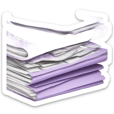 light purple stack of fashion magazines sticker