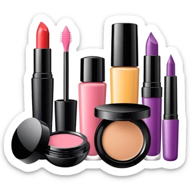 Produtos de maquiagem sticker