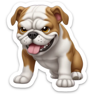 Bulldog furioso sticker