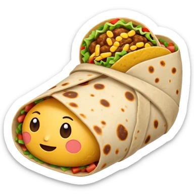 Burrito sticker