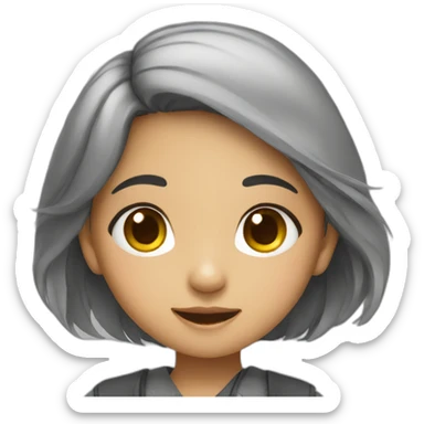 Cute indonesian girl sticker