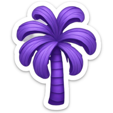 Purple palmier sticker