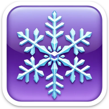 snowflake with violet color  sticker