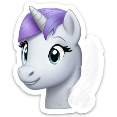 Rarity from my little pony sticker