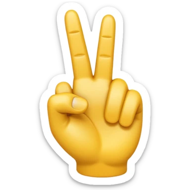 A 3D emoji in iOS emoji aesthetic style of a hand making a trigger-like gesture, with the index finger extended forward and the thumb raised upward, other fingers folded, clean white background, glossy and smooth Apple-style design

 sticker