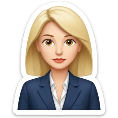 business woman in her forties sticker