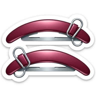 burgundy hairclips sticker