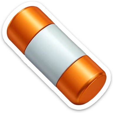 iron vitamin pill capsule, Fe supplement sticker