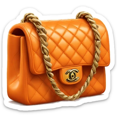 Chanel bag orange sticker