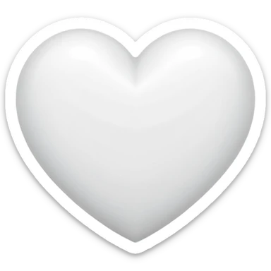 I want a white heart in heart a H sticker