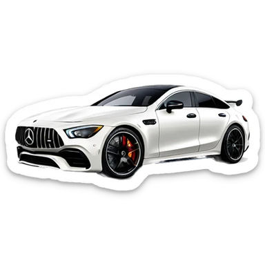 mercedes amg gt 63 s white sticker