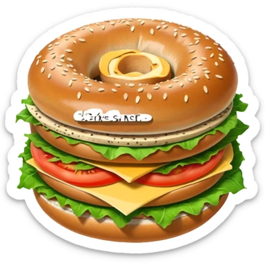 no no i want the Bagel Sandwich in 5–20° gentle bird’s-eye angle

with bun abit on side not on top  sticker