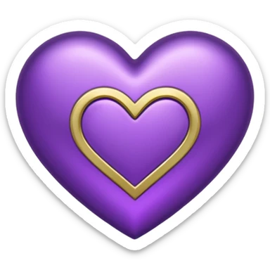 Purple Heart top right side ahh infinite symbol sticker