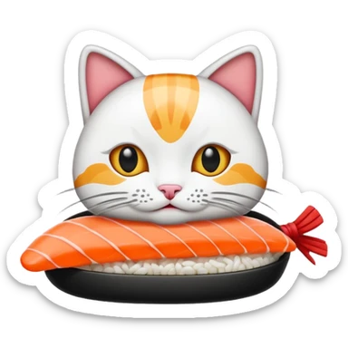 Sushi cat sticker