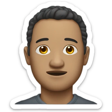 portrait of a victim of social engineering sticker