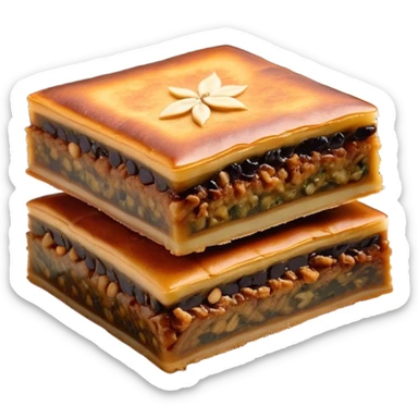 martabak manis-cinematic-realistic-martabak manis-dish-emoji,-depicted-as-a-single,-square-slice-of-sweet,-thick-martabak manis-with-a-rich,-indulgent-filling,-rendered-with-detailed-textures-and-vibrant,-appetizing-lighting sticker
