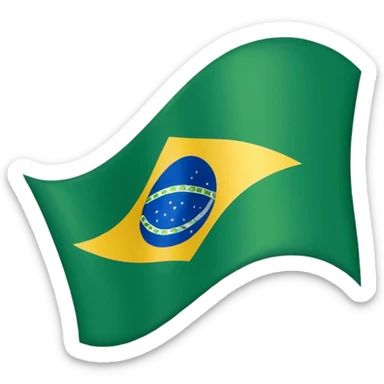 brazil flag sticker